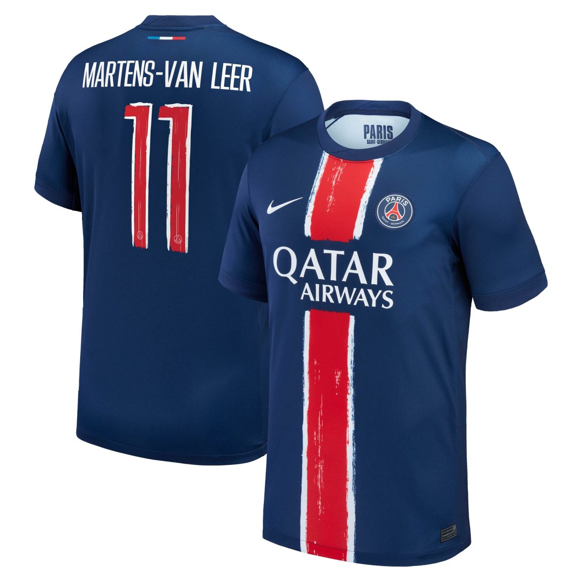 Exklusive psg nike heimstadiontrikot 2024-25 mit martens-van leer 11-aufdruck Kollektion – Premium Paris Saint Germain Trikots
