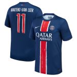 Exklusive psg nike heimstadiontrikot 2024-25 mit martens-van leer 11-aufdruck Kollektion – Premium Paris Saint Germain Trikots