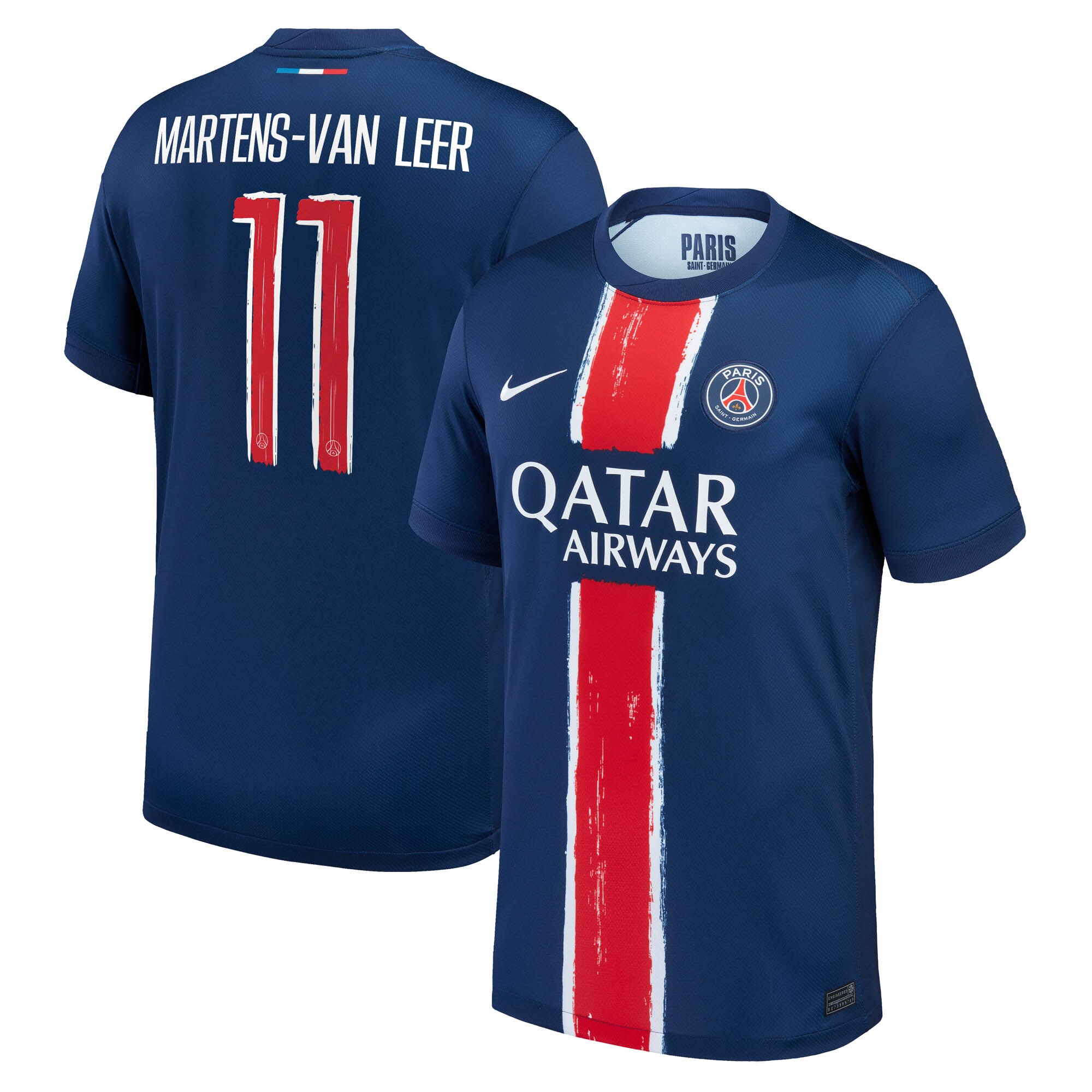 Exklusive psg nike heimstadiontrikot 2024-25 mit martens-van leer 11-aufdruck Kollektion – Premium Paris Saint Germain Trikots