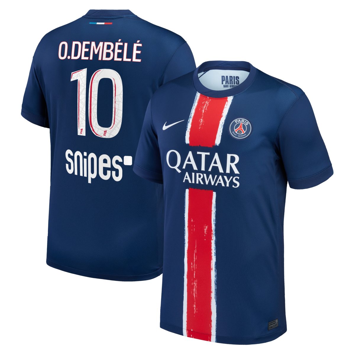 Exklusive psg nike heimstadiontrikot 2024-25 mit o.dembele 10-aufdruck Kollektion – Premium Paris Saint Germain Trikots