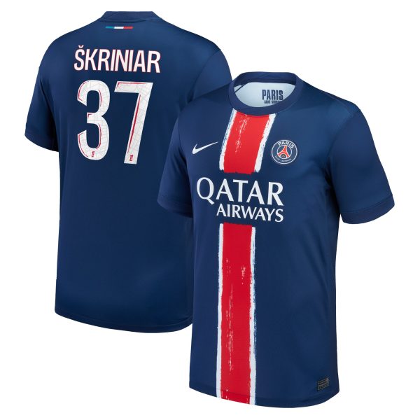 Exklusive psg nike heimstadiontrikot 2024-25 mit skriniar 37-aufdruck Kollektion – Premium Paris Saint Germain Trikots