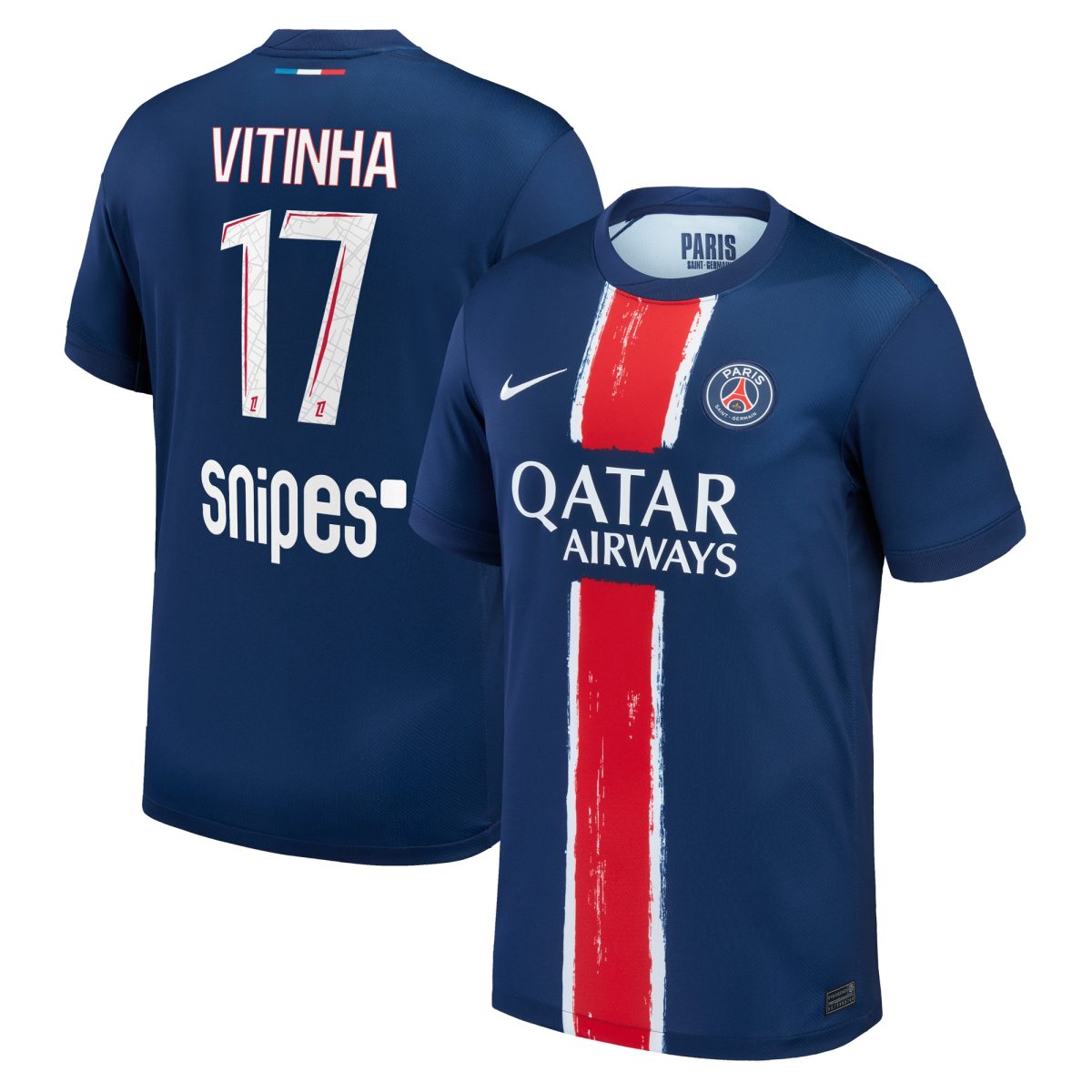 Exklusive psg nike heimstadiontrikot 2024-25 mit vitinha 17-aufdruck Kollektion – Premium Paris Saint Germain Trikots