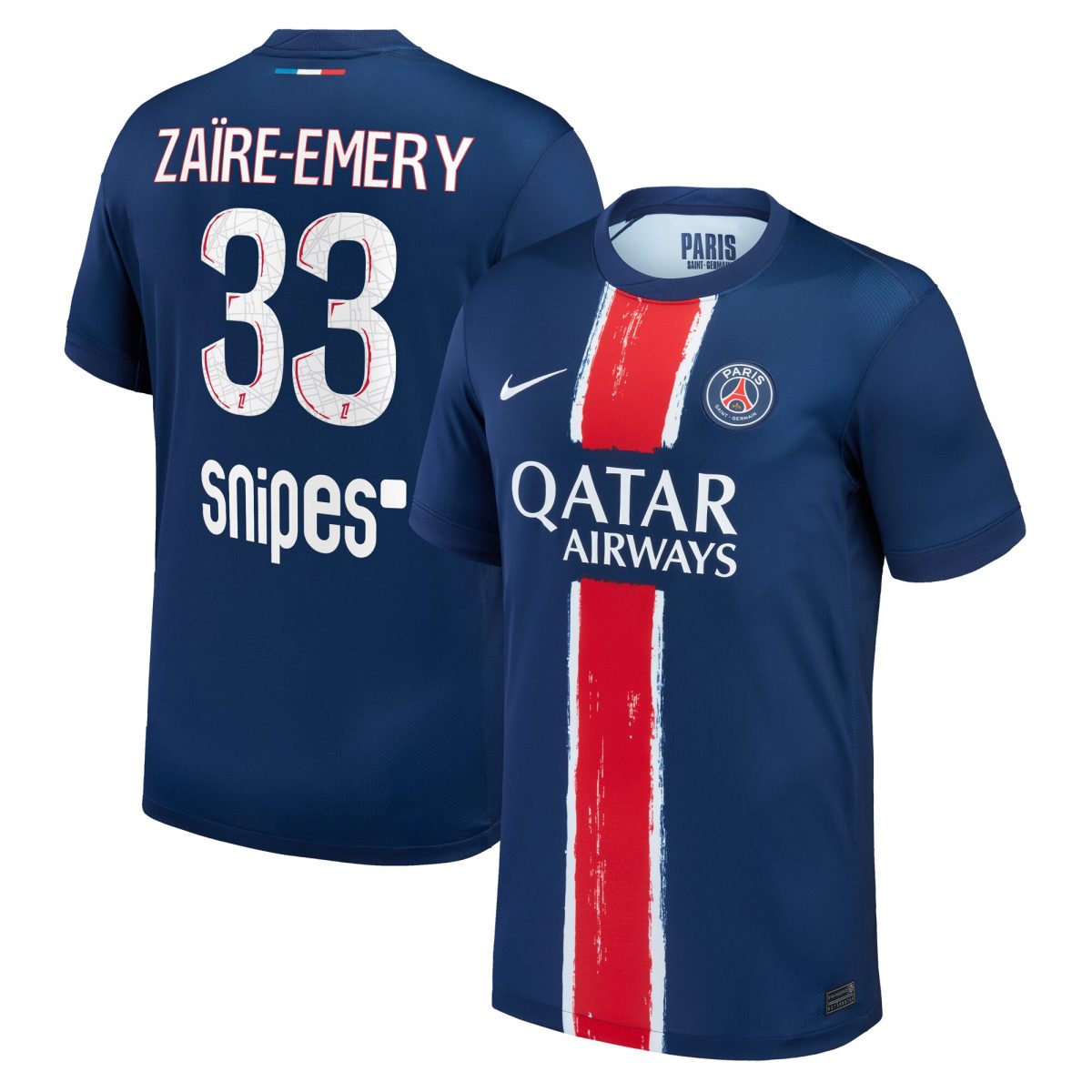 Exklusive psg nike heimstadiontrikot 2024-25 mit zaire-emery 33-aufdruck Kollektion – Premium Paris Saint Germain Trikots