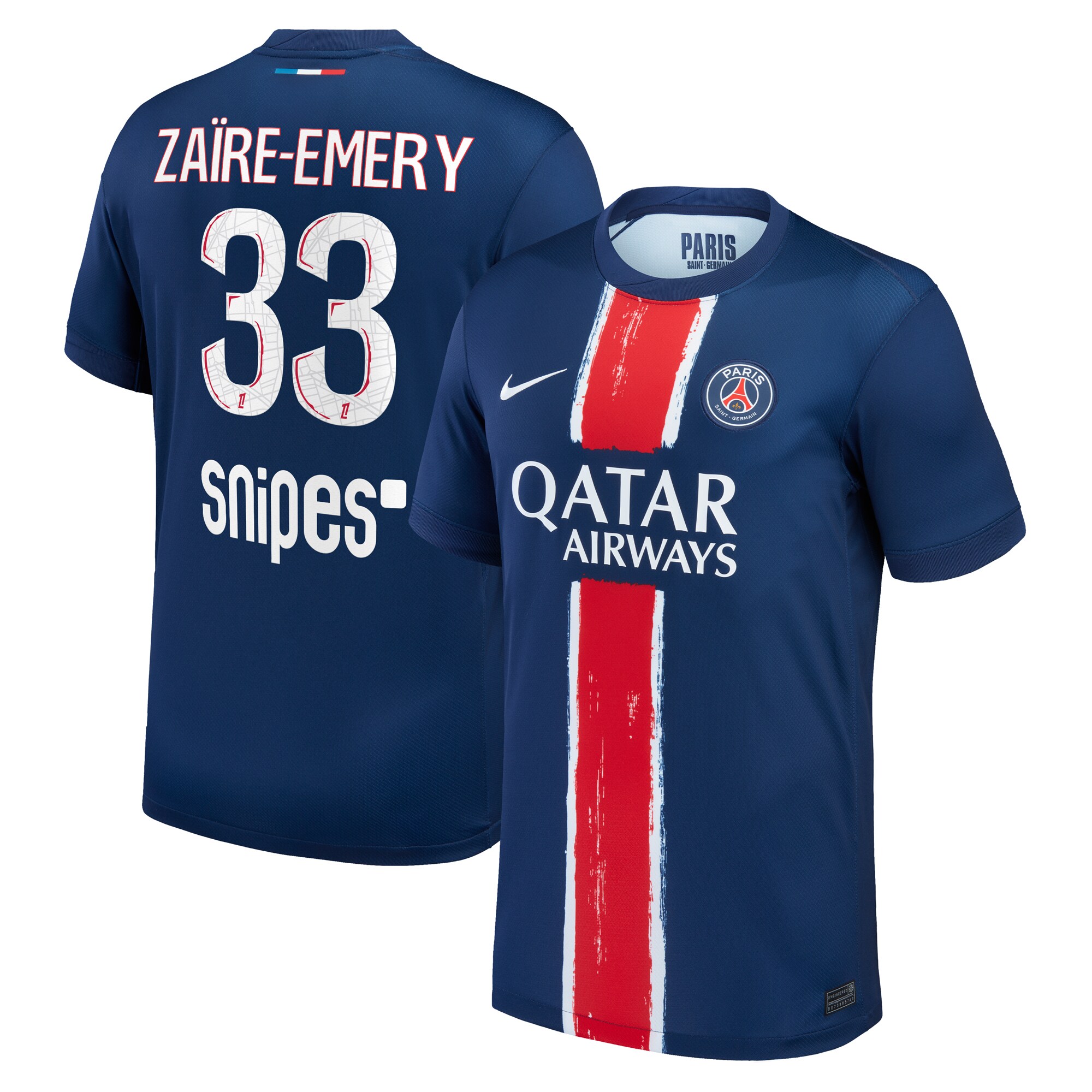 Exklusive psg nike heimstadiontrikot 2024-25 mit zaire-emery 33-aufdruck Kollektion – Premium Paris Saint Germain Trikots