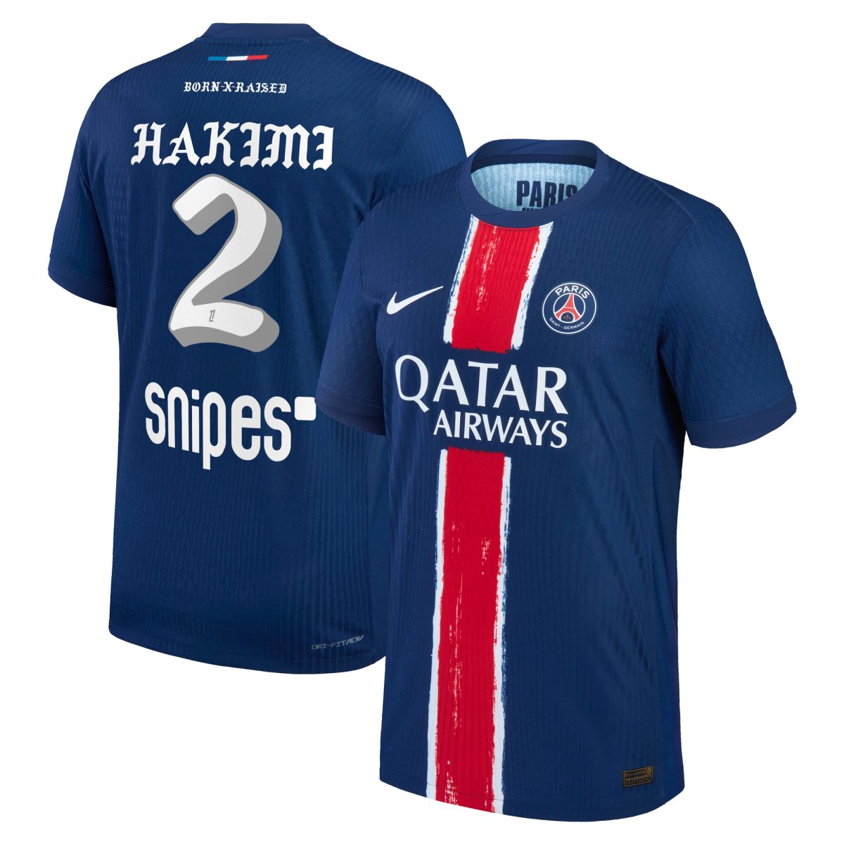 Exklusive psg nike heimtrikot dri-fit adv match 2024–25 mit born x raised-aufdruck hakimi 2 Kollektion – Premium Paris Saint Germain Trikots