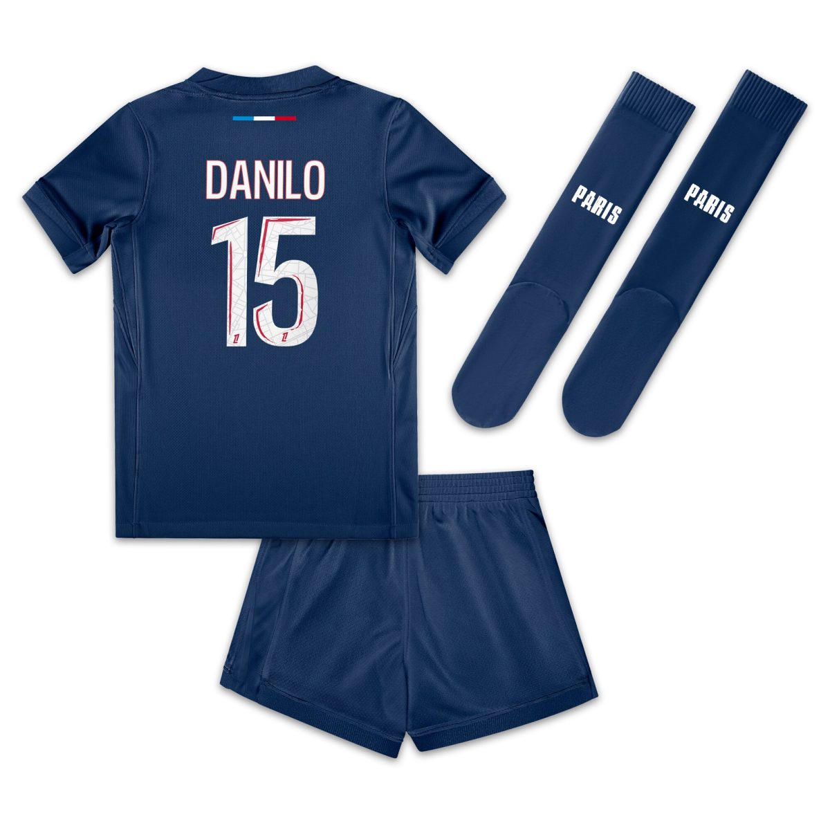 Exklusive psg nike mini-heimtrikot 2024–25 – kleine kinder mit danilo 15-aufdruck Kollektion – Premium Paris Saint Germain Trikots