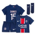 Exklusive psg nike mini-heimtrikot 2024–25 – säuglings mit danilo 15-aufdruck Kollektion – Premium Paris Saint Germain Trikots