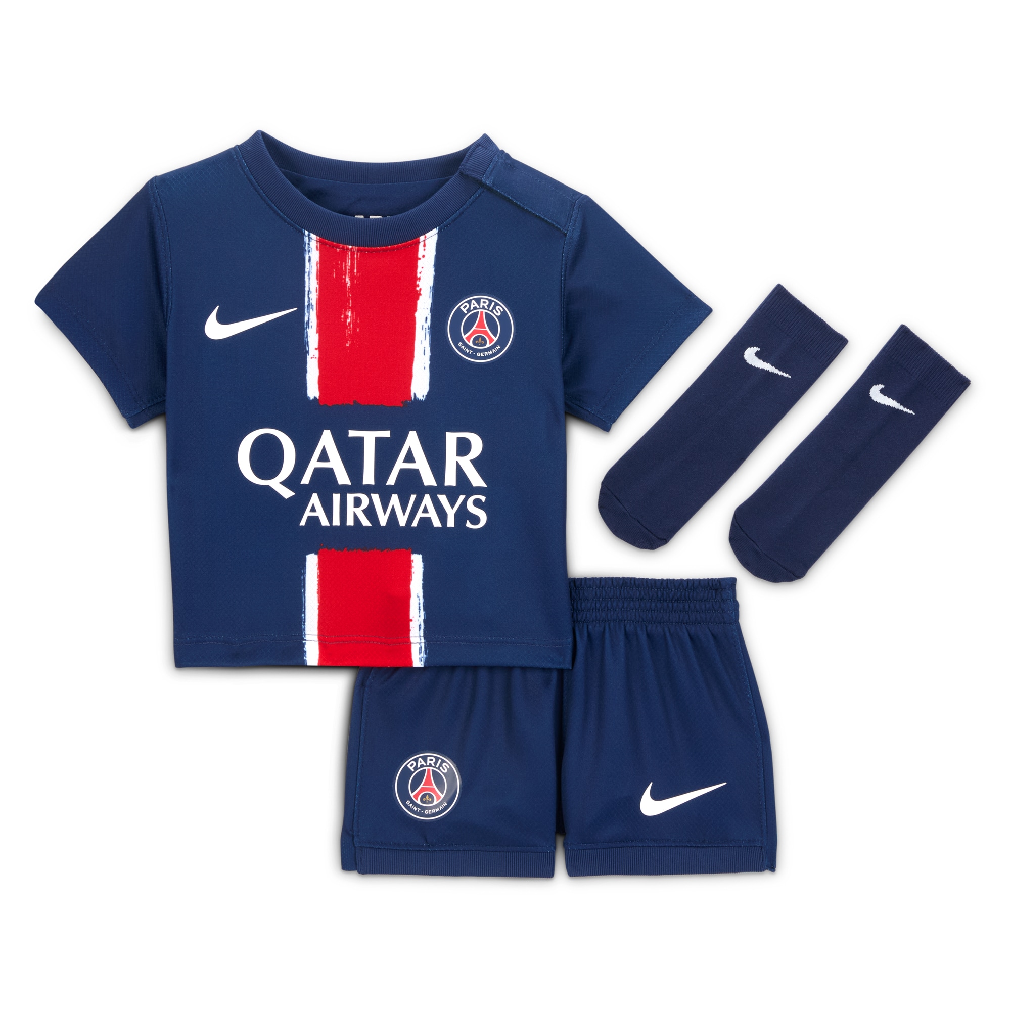 Exklusive psg nike mini-heimtrikot 2024–25 – säuglings mit pacho 51-aufdruck Kollektion – Premium Paris Saint Germain Trikots