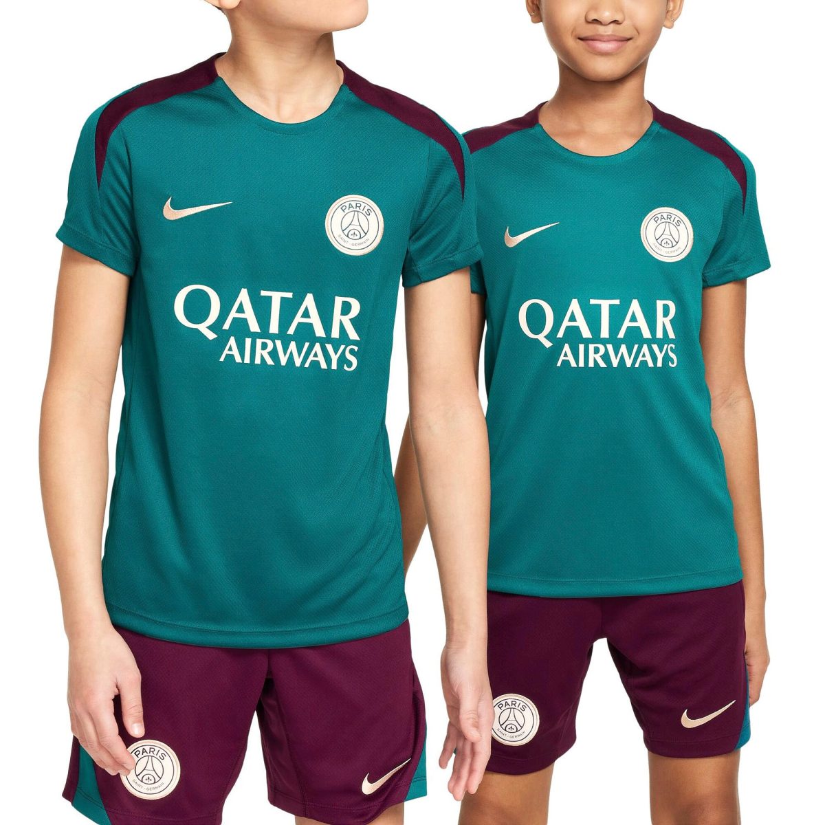 Exklusive psg nike strike trainingsoberteil – blaugrün – kinder Kollektion – Premium Paris Saint Germain Trikots