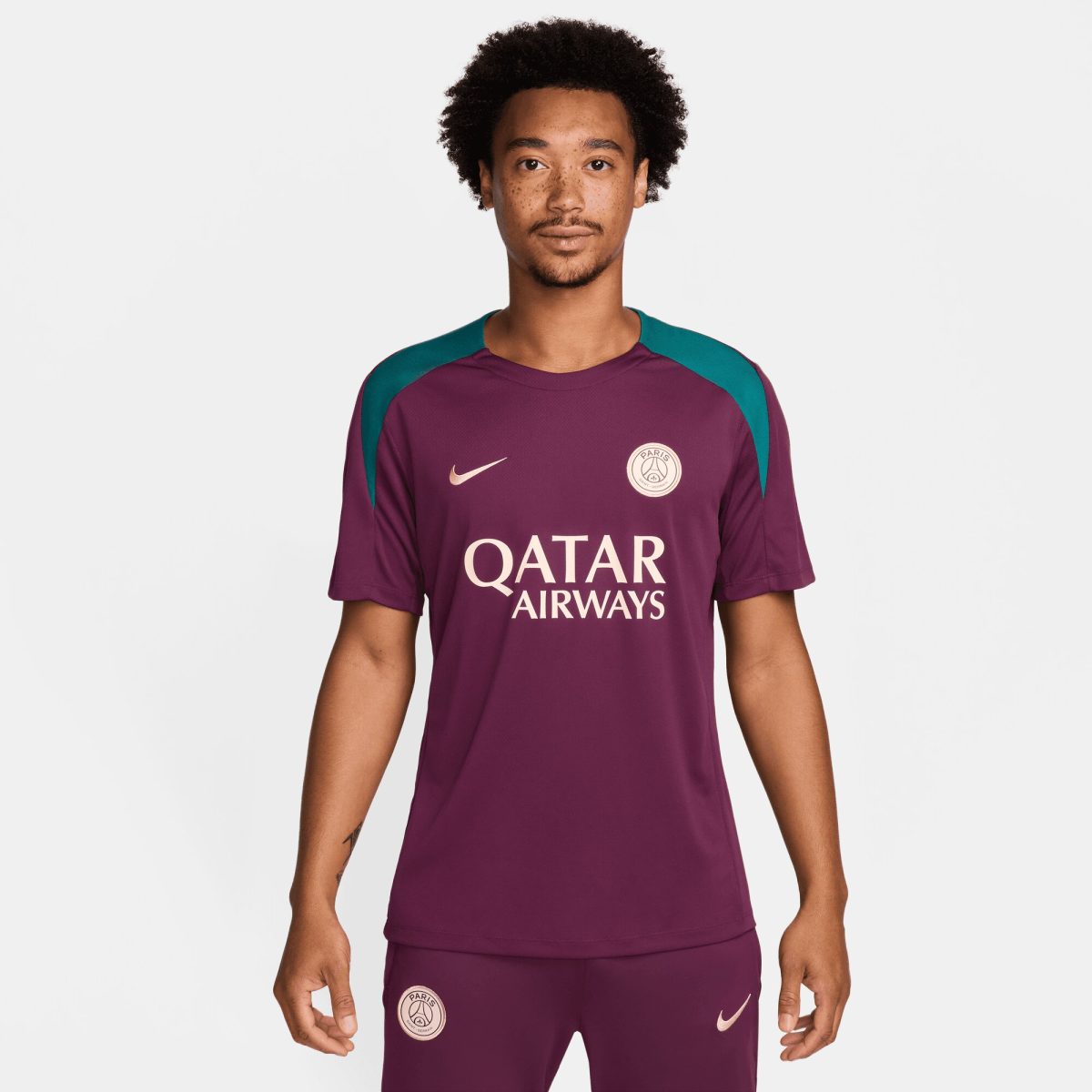 Exklusive psg nike strike trainingsoberteil – kastanienbraun Kollektion – Premium Paris Saint Germain Trikots