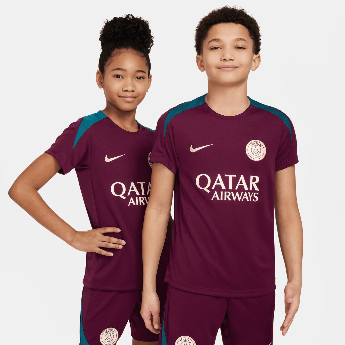 Exklusive psg nike strike trainingsoberteil – kastanienbraun – kinder Kollektion – Premium Paris Saint Germain Trikots