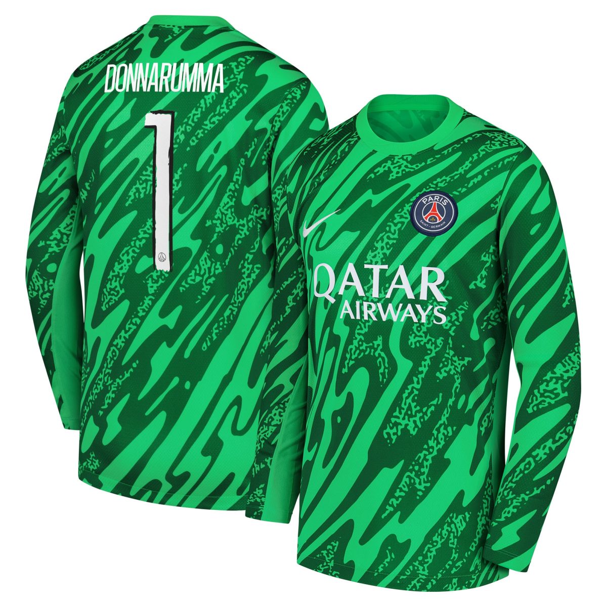 Exklusive psg nike torwart-stadiontrikot 2024-25 – kinder mit cup-aufdruck donnarumma 1 Kollektion – Premium Paris Saint Germain Trikots