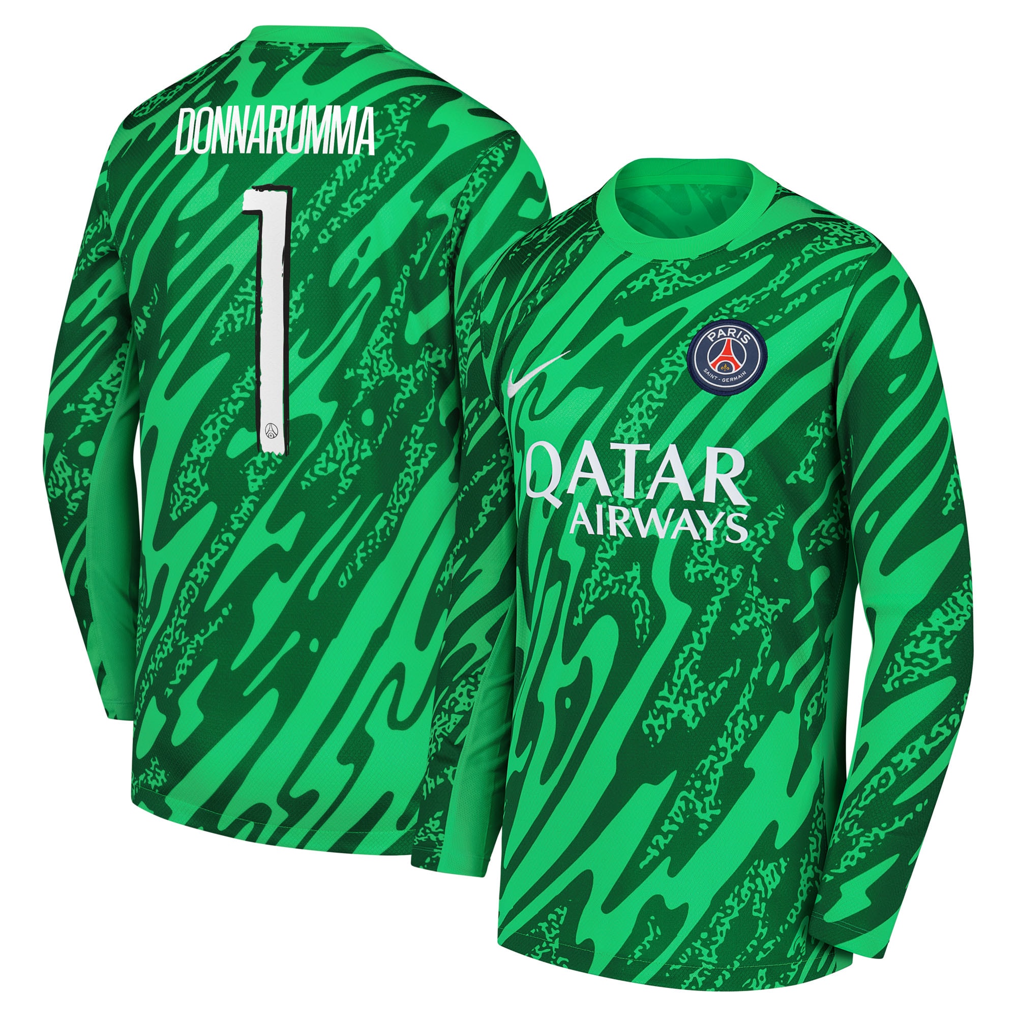 Exklusive psg nike torwart-stadiontrikot 2024-25 – kinder mit cup-aufdruck donnarumma 1 Kollektion – Premium Paris Saint Germain Trikots