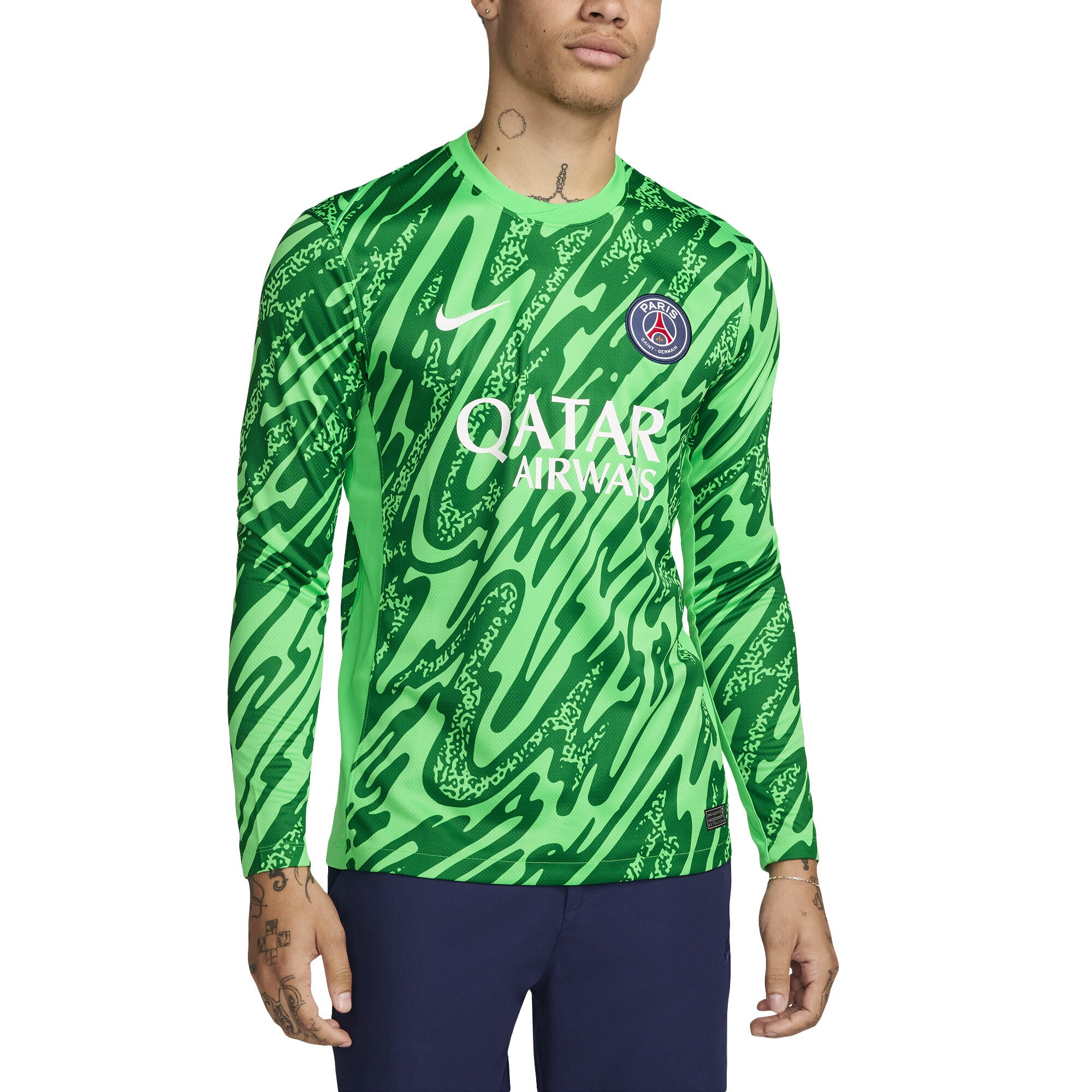 Exklusive psg nike torwart-stadiontrikot 2024-25 mit personalisieren druck Kollektion – Premium Paris Saint Germain Trikots