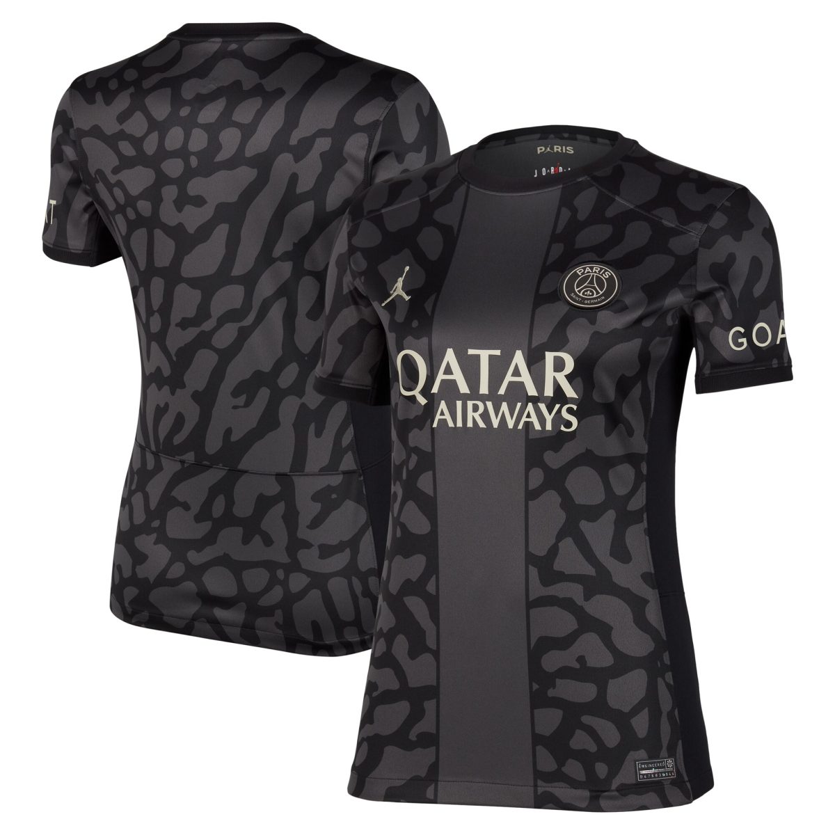 Exklusive psg x jordan drittes stadiontrikot 2023-24 – damen mit personalisieren druck Kollektion – Premium Paris Saint Germain Trikots