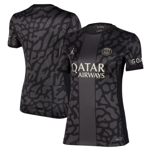 Exklusive psg x jordan drittes stadiontrikot 2023-24 – damen mit personalisieren druck Kollektion – Premium Paris Saint Germain Trikots