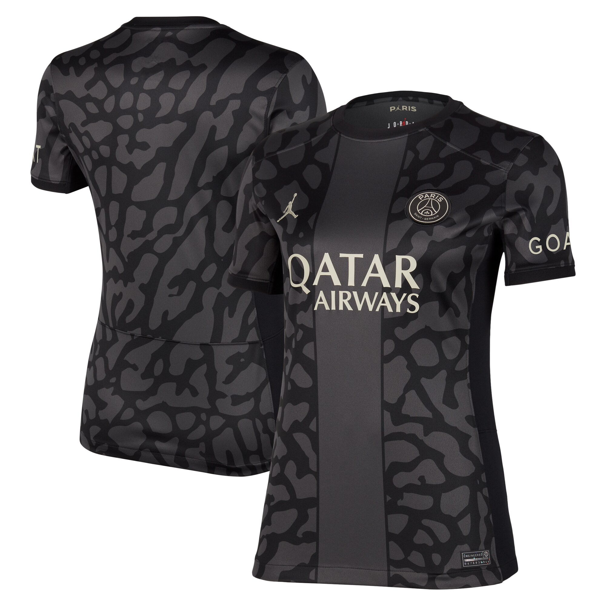 Exklusive psg x jordan drittes stadiontrikot 2023-24 – damen mit personalisieren druck Kollektion – Premium Paris Saint Germain Trikots