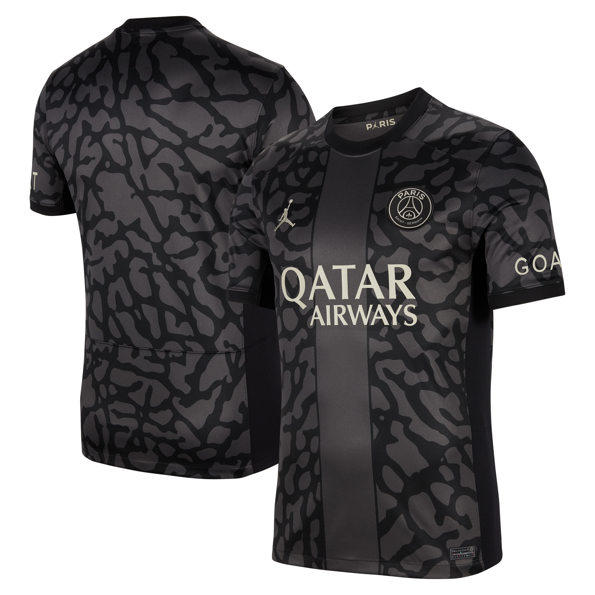 Exklusive psg x jordan drittes stadiontrikot 2023-24 mit personalisieren druck Kollektion – Premium Paris Saint Germain Trikots