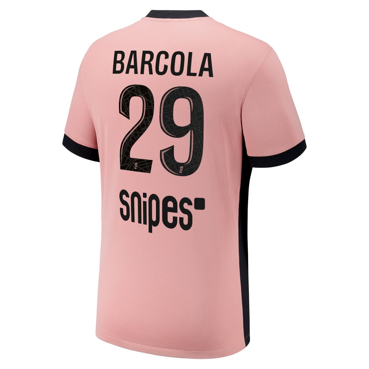 Exklusive psg x jordan drittes stadiontrikot 2024-25 mit barcola 29-aufdruck Kollektion – Premium Paris Saint Germain Trikots