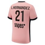Exklusive psg x jordan drittes stadiontrikot 2024-25 mit l.hernandez 21-aufdruck Kollektion – Premium Paris Saint Germain Trikots