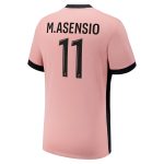 Exklusive psg x jordan drittes stadiontrikot 2024-25 mit m.asensio 11-aufdruck Kollektion – Premium Paris Saint Germain Trikots
