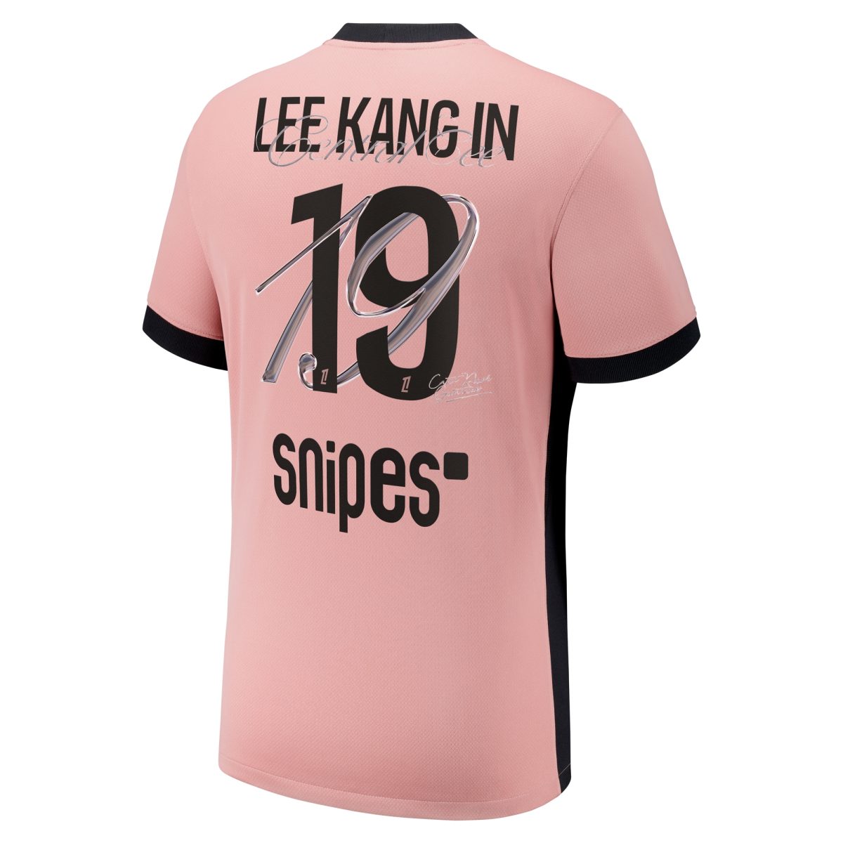 Exklusive psg x jordan drittes stadiontrikot mit zentralem cee-print für lee kang in 19 Kollektion – Premium Paris Saint Germain Trikots